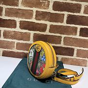 Gucci Ophidia GG Flora Mini Backpack In Yellow 598661 Size 16 x 16 x 4 cm - 2