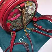 Gucci Ophidia GG Flora Mini Backpack In Red 598661 Size 16 x 16 x 4 cm - 3