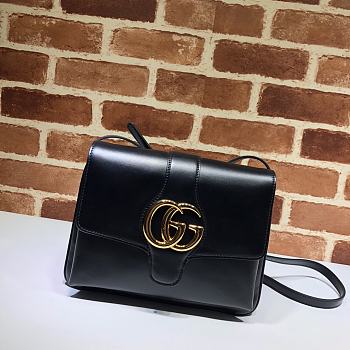 Gucci Arli Shoulder Bag In Vintage Bordeaux Black 550126 Size 26.5 x 20 x 4 cm