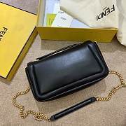 Fendi Baguette Chain Bag Medium Black Size 26 x 13 x 6 cm - 5