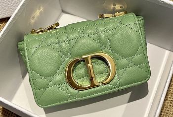 Dior Caro Green Size 14 x 8 x 4 cm