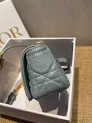 Dior Caro Blue Size 14 x 8 x 4 cm - 3