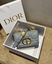 Dior Caro Blue Size 14 x 8 x 4 cm - 2