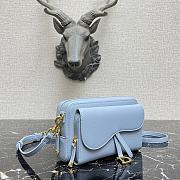 Dior Caro Clutch Blue 9238 Size 19 x 10.5 x 5 cm - 6