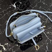 Dior Caro Clutch Blue 9238 Size 19 x 10.5 x 5 cm - 5