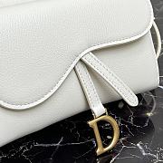 Dior Caro Clutch White 9238 Size 19 x 10.5 x 5 cm - 2