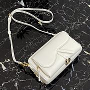 Dior Caro Clutch White 9238 Size 19 x 10.5 x 5 cm - 6