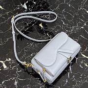 Dior Caro Clutch Light Blue 9238 Size 19 x 10.5 x 5 cm - 5