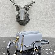 Dior Caro Clutch Light Blue 9238 Size 19 x 10.5 x 5 cm - 2