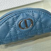 Dior Small Wallet Blue Size 11.5 x 7 x 5 cm - 6