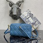 Dior Caro Blue 9237 Size 19 × 10.5 × 5 cm - 2