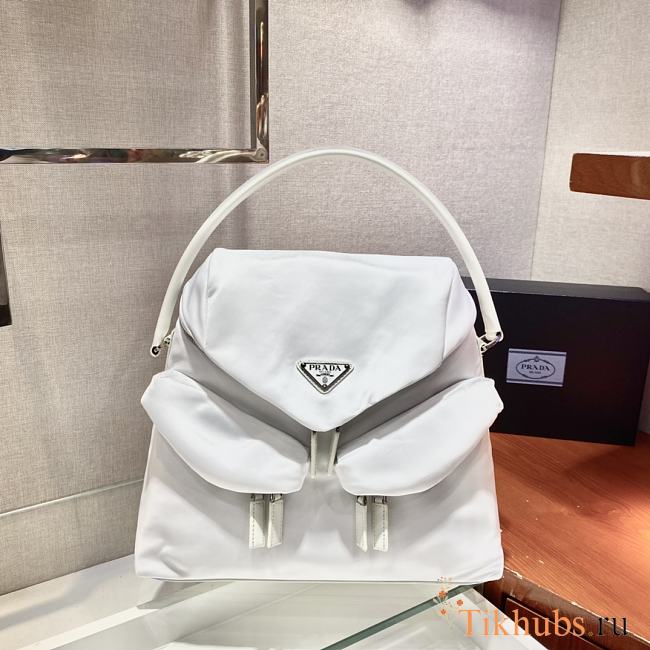 Prada Handbag White 1BC160 Size 34 x 27 x 15 cm - 1