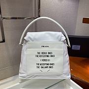 Prada Handbag White 1BC160 Size 34 x 27 x 15 cm - 3