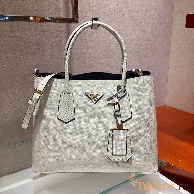 Prada Handbag White 1BG775 Size 33 x 24.5 x 14 cm - 1