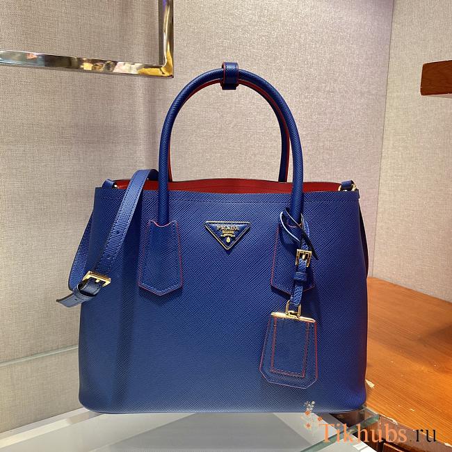 Prada Handbag Blue 1BG775 Size 33 x 24.5 x 14 cm - 1