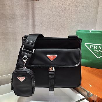 Prada Men's Diagonal Bag 2VH110 Size 25 x 22 x 7 cm