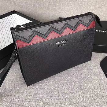 Prada Men's Clutch 2NE009 Size 24 x 18 x 6.5 cm