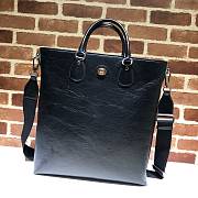 Gucci GG Men Soft Leather Tote in Black Soft Leather 575821 Size 40 x 44 x 6 cm - 1