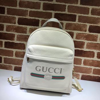 Gucci Men's Backpack Vintage Logo White Bag 547834 Size 32 x 41 x 18 cm