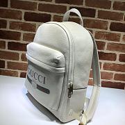 Gucci Men's Backpack Vintage Logo White Bag 547834 Size 32 x 41 x 18 cm - 4