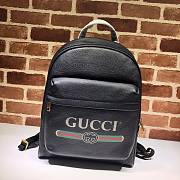 Gucci Men's Backpack Vintage Logo Black Bag 547834 Size 32 x 41 x 18 cm - 1