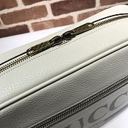 Gucci Men's Leather Cross-body Messenger Shoulder Bag In White 523589 Size 33.5 x 23.5 x 9.5 cm - 2