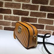 Gucci GG Marmont Matelassé Shoulder Bag Caramel 447632 Size 24 x 12 x 7 cm - 2