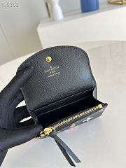 LV Coin Purse Wild at Heart Black M80755 Size 11 x 8 x 2.5 cm - 3