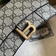 Balenciaga x Gucci GG Canvas Shoulder Bag 681695 Size 19 cm - 3