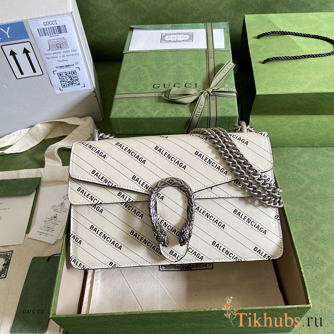 Gucci x Balenciaga White Chain Bag 400249 Size 28 × 18 × 9 cm - 1