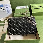 Gucci x Balenciaga Black Chain Bag 400249 Size 28 × 18 × 9 cm - 2