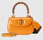 Gucci Top Handle Bag In Yellow Leather 686864 Size 21 x 15 x 7 cm - 1