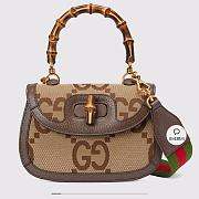 Gucci Small Top Handle Bag With Bamboo 675797 Size 21 x 15 x 7 cm - 1