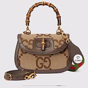 Gucci Small Top Handle Bag With Bamboo 675797 Size 21 x 15 x 7 cm - 3