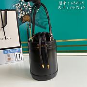 Gucci Horsebit 1955 Small Bucket Bag Black 637115 Size 14 x 16 x 14 cm - 1