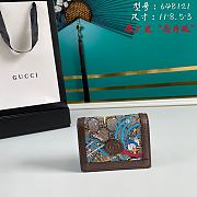 Gucci Men Disney Donald Small Card Holder Wallet Purse 648121 Size 11 x 8.5 x 3 cm - 1