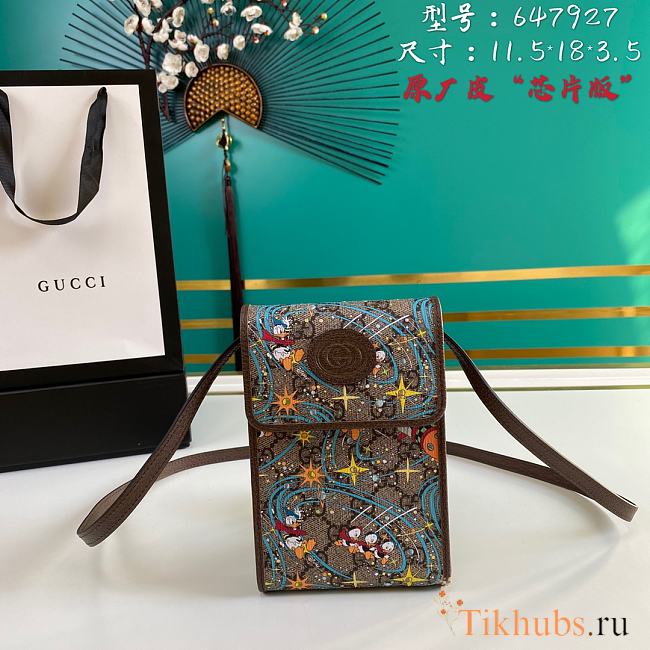 Disney X Gucci Donald Duck Mini Bag 647927 Size 11.5 x 18 x 3.5 cm - 1