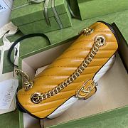 Gucci GG Marmont Yellow 443497 Size 26 x 15 x 7 cm - 3