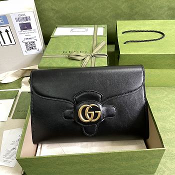 Gucci Clutch With Double G Black 648935 Size 29 x 19.5 x 5 cm