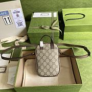 Gucci Ophidia Mini Bag In GG Supreme 671682 Size 12 x 16 x 7 cm - 2