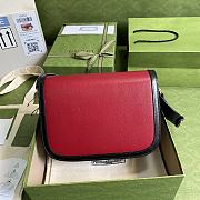 Gucci Horsebit 1955 Shoulder Bag Red/Yellow 602204 Size 25 x 18 x 8 cm - 2