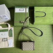 Gucci GG Mini Bag In GG Supreme 678460 Size 18.5 x 10.5 x 7.5 cm - 5