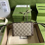 Gucci GG Mini Bag In GG Supreme 678460 Size 18.5 x 10.5 x 7.5 cm - 4