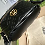 GG Marmont mini bag in black leather 672253 Size 19 x 13 x 7 cm - 6