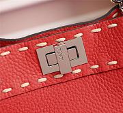 Fendi Small Peekaboo Handbag Red Size 23 x 11 x 18 cm - 6