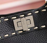 Fendi Small Peekaboo Handbag Black Size 23 x 11 x 18 cm - 3