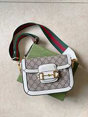 Gucci Horsebit 1955 Denim Mini Bag 2 Strap 658574 Size 20.5 x 14 x 5 cm - 2