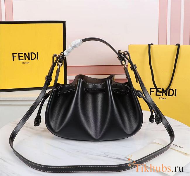 Fendi Dumpling Bag Black Size 24 × 9.5 × 14 cm - 1