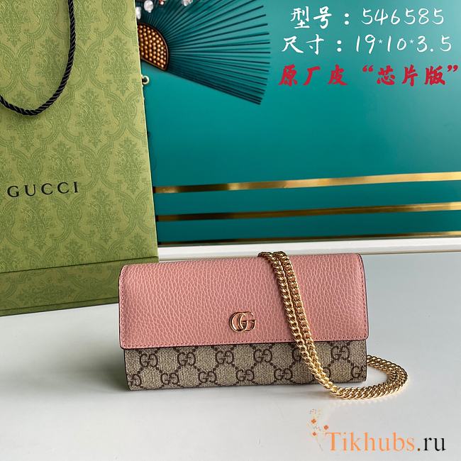 Gucci GG Marmont Chain Wallet 546585 Size 19 x 10 x 3.5 cm - 1