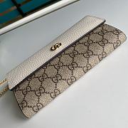 Gucci GG Marmont Chain Wallet White 546585 Size 19 x 10 x 3.5 cm - 6